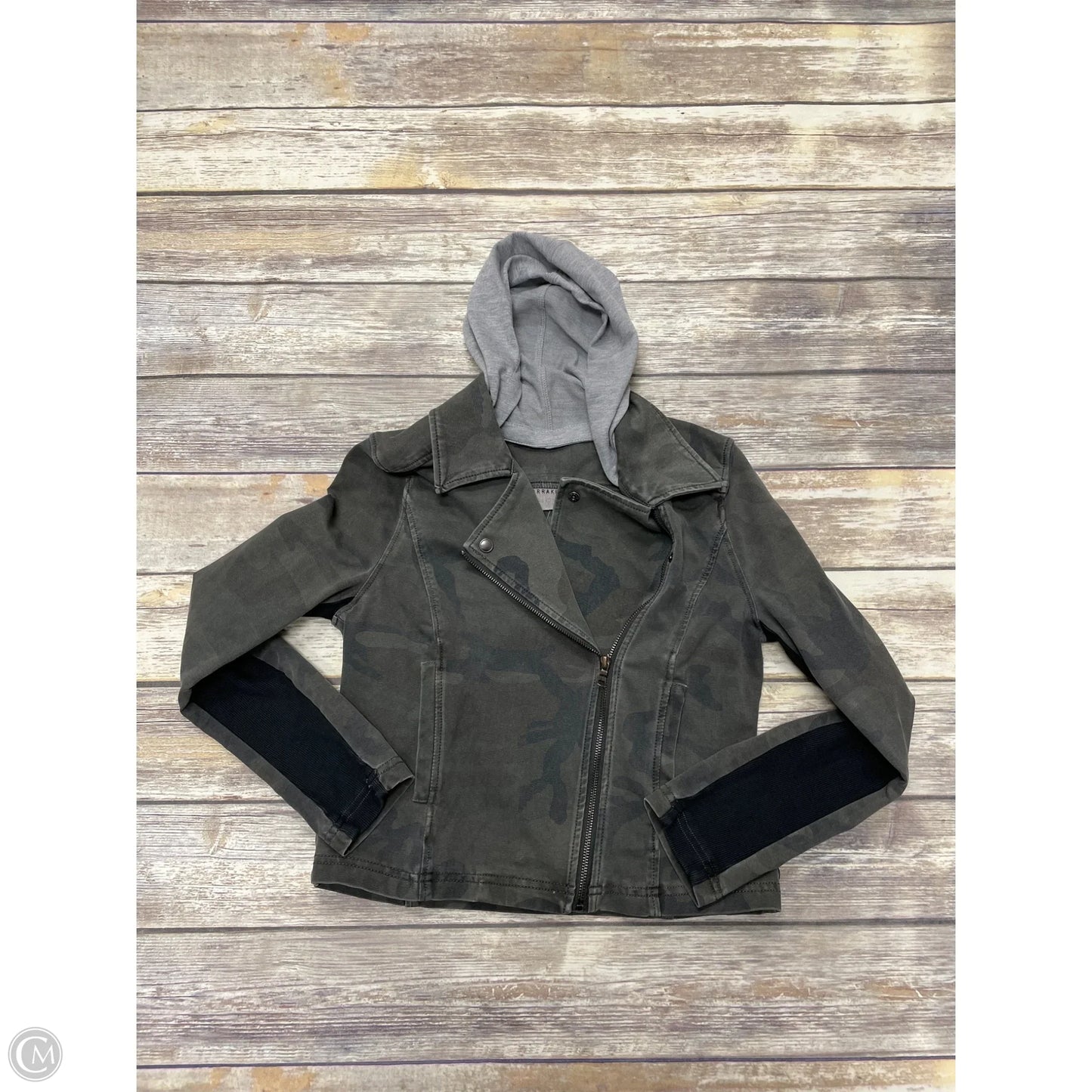 Jacket Denim By Marrakech In Camouflage Print, Size: S