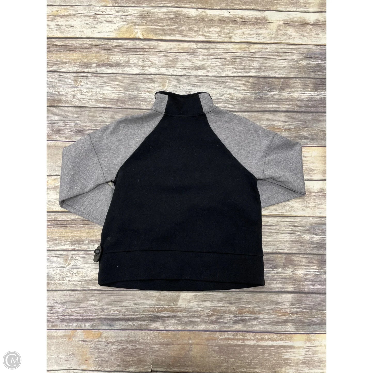 Athletic Top Long Sleeve Collar By Champion In Ivory, Size: S