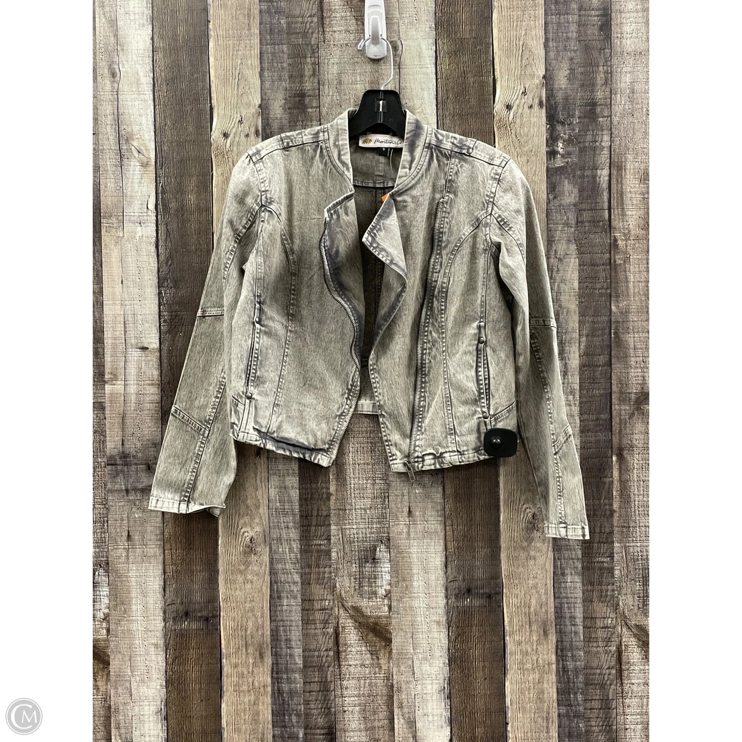 Jacket Denim By Cme In Grey Denim, Size: S