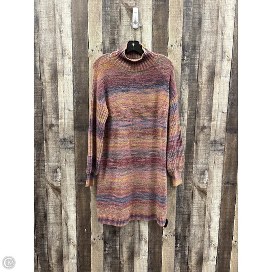 Dress Sweater By Loft In Multi-colored, Size: S