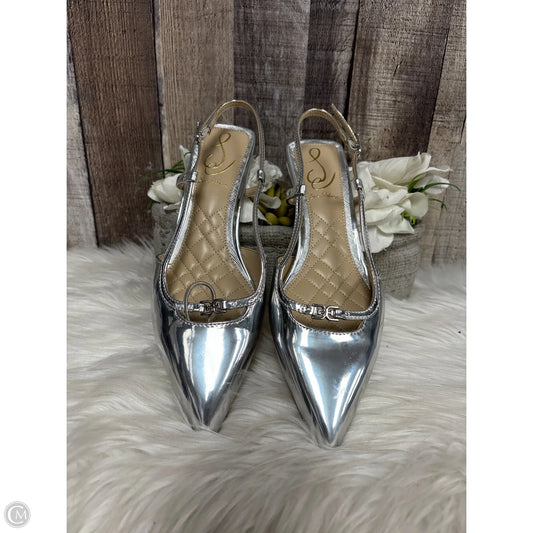Shoes Heels Kitten By Sam Edelman In Silver, Size: 6.5