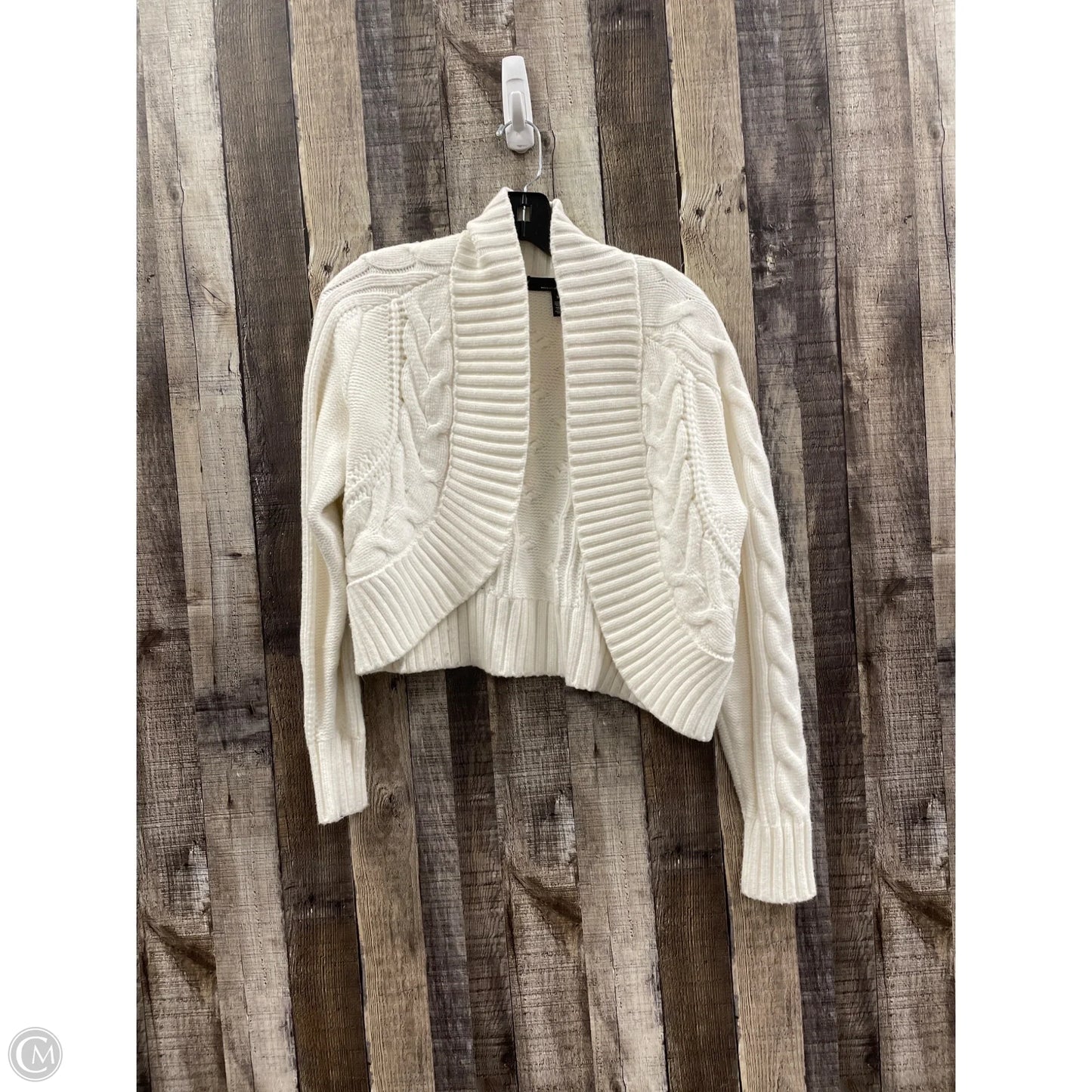 Sweater Cardigan By White House Black Market In White, Size: M