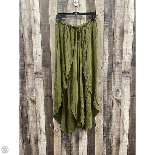 Pants Wide Leg By Bluivy In Green, Size: L