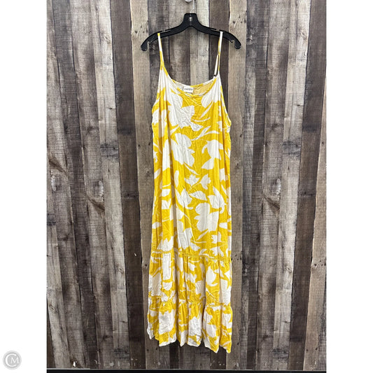 Dress Casual Maxi By Ava & Viv In Yellow, Size: 2x