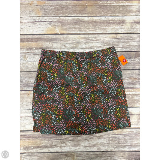 Skirt Mini & Short By Lands End In Floral Print, Size: 14