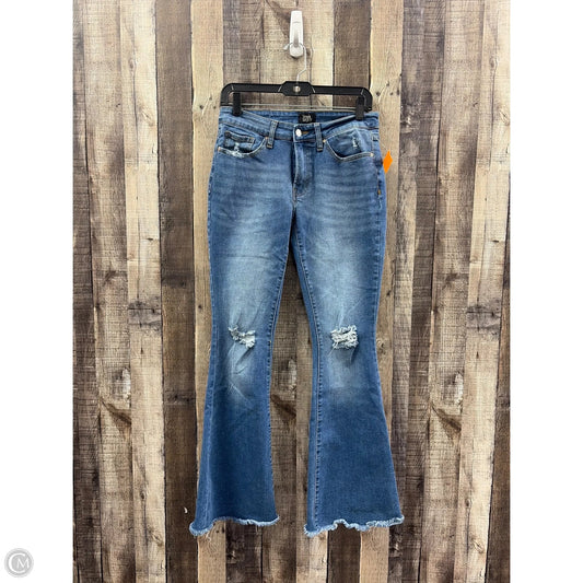 Jeans Flared By Cme In Blue Denim, Size: 8