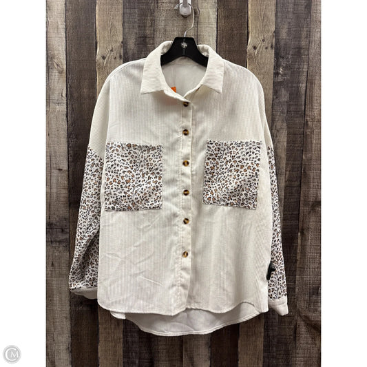 Top Long Sleeve By Shein In White, Size: M