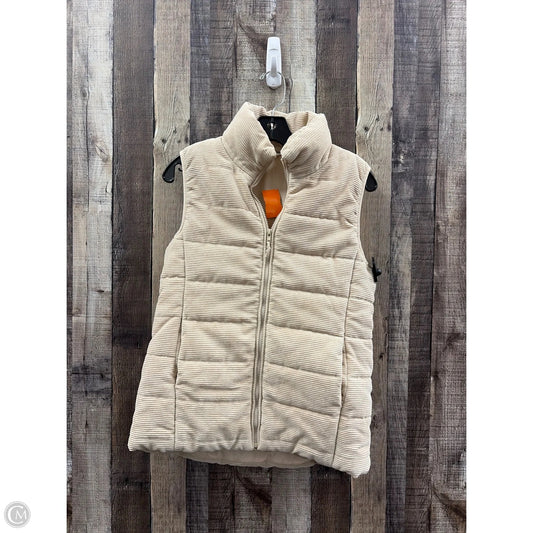 Vest Puffer & Quilted By Entro In Tan, Size: S