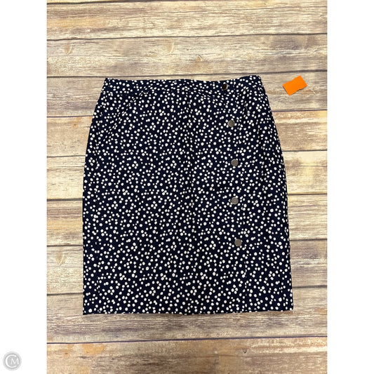 Skirt Midi By Talbots In Blue & White, Size: 10
