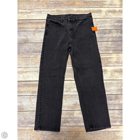 Jeans Straight By Calvin Klein In Black Denim, Size: 10