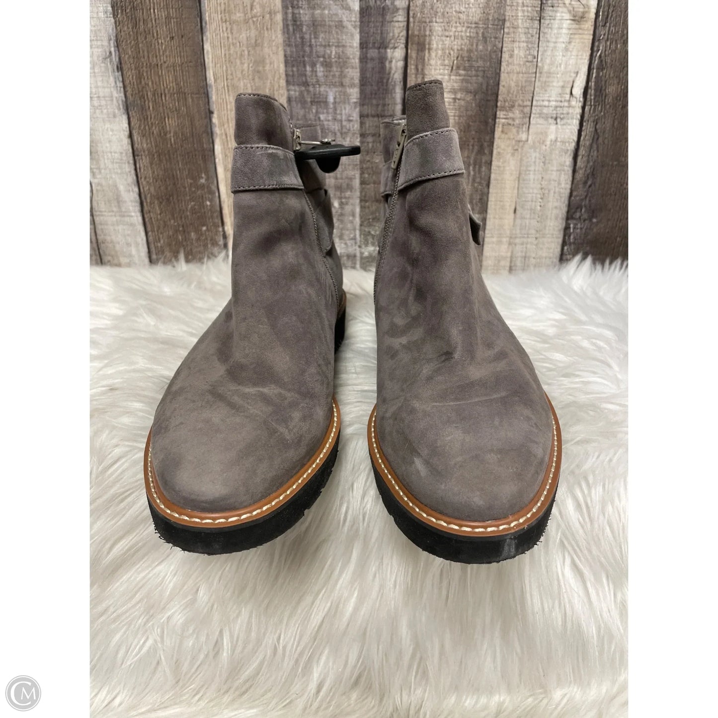 Boots Ankle Flats By Naturalizer In Taupe, Size: 10