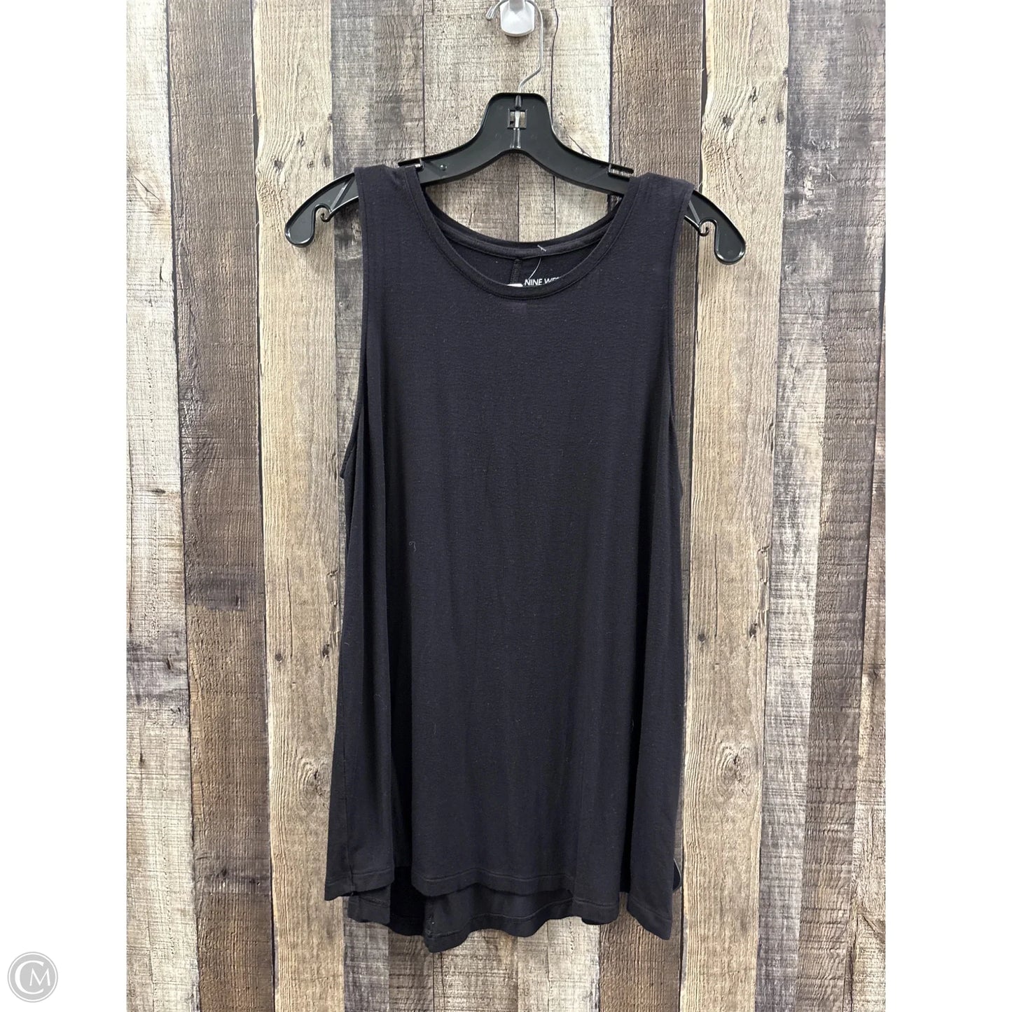 Top Sleeveless By Nine West In Black, Size: L