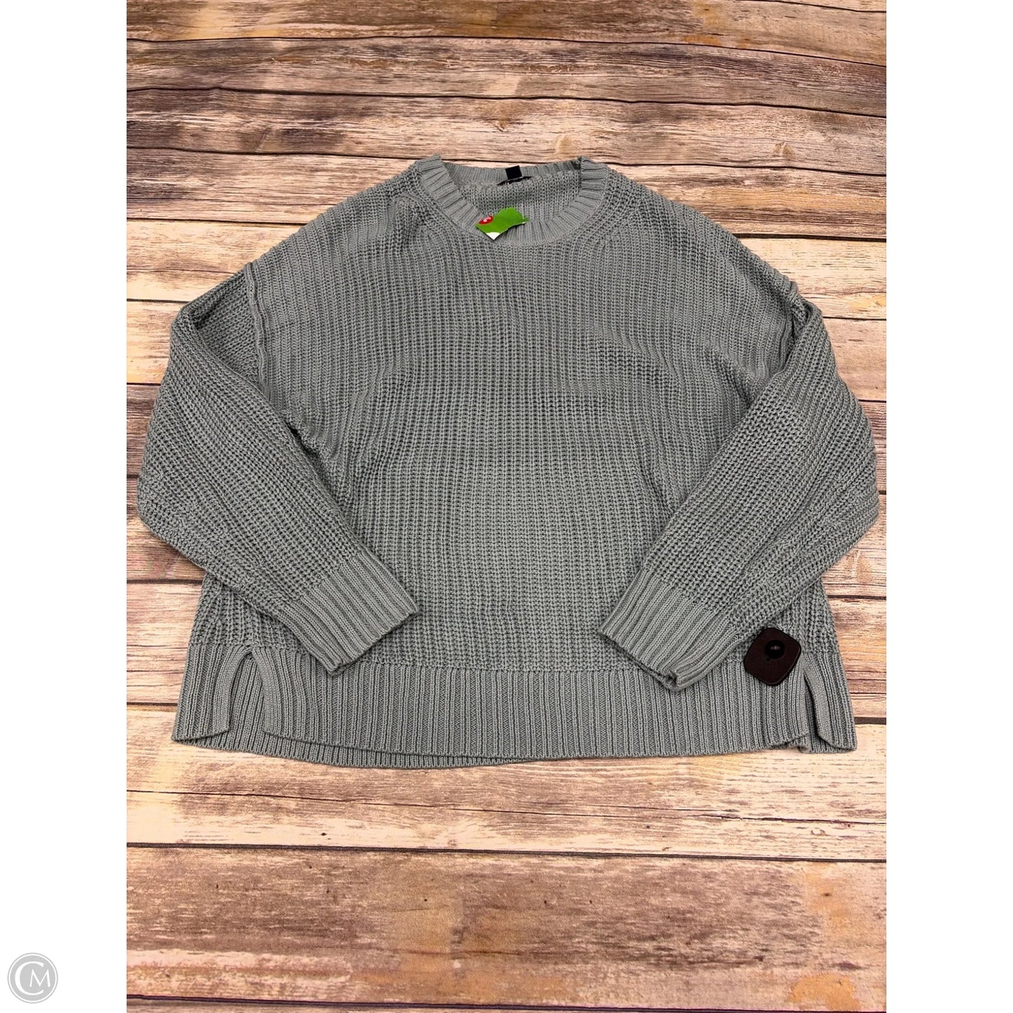 Sweater By American Eagle In Green, Size: L