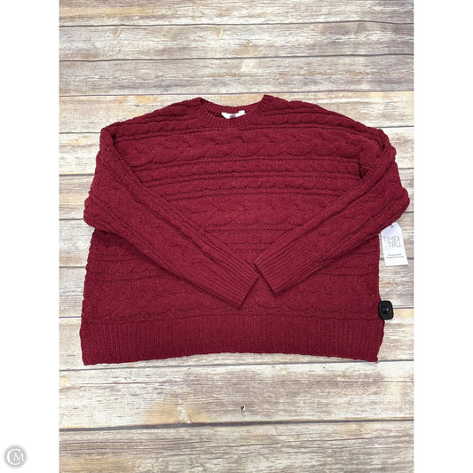 Sweater By Time And Tru In Red, Size: Xxl