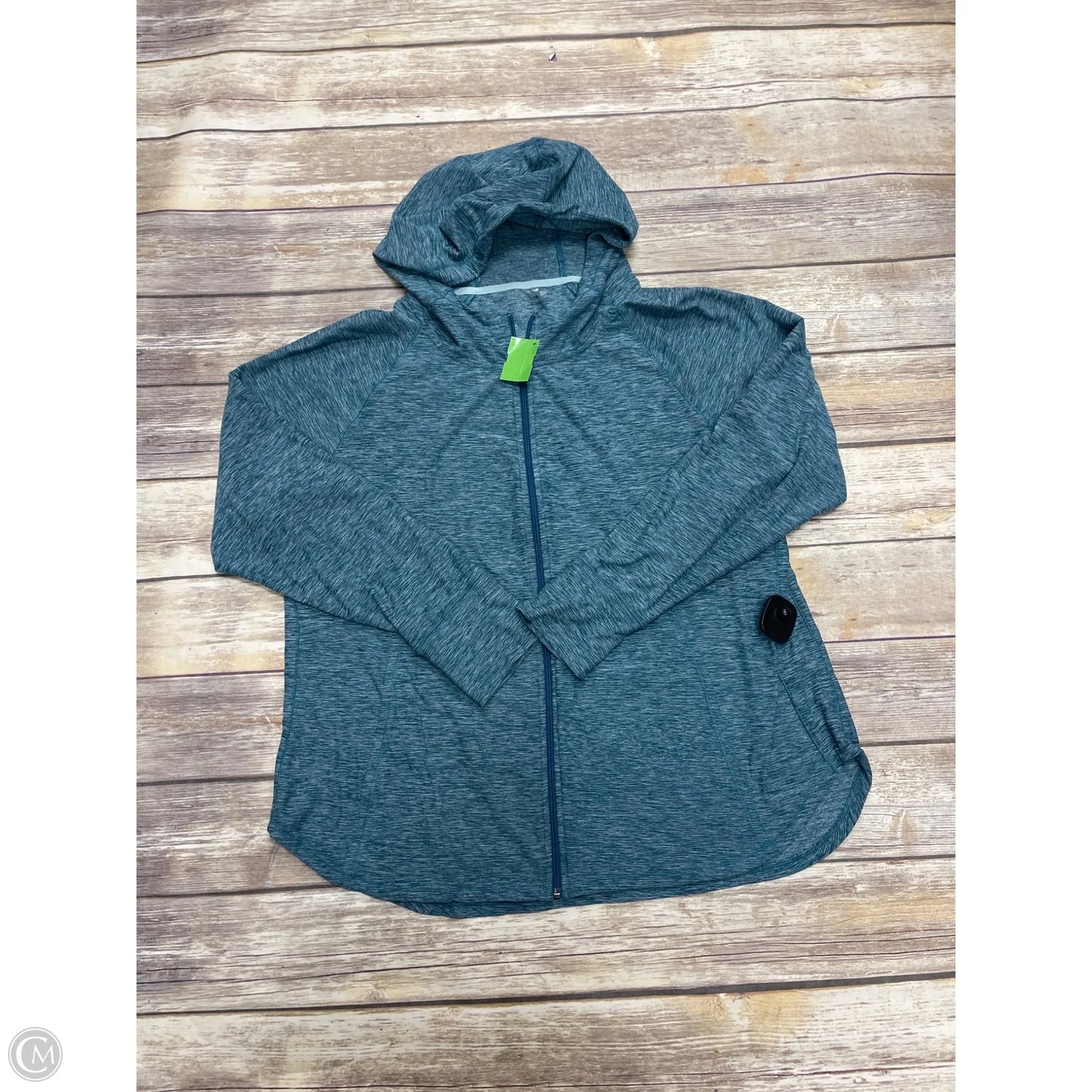 Athletic Jacket By Mta Pro In Teal, Size: 2x