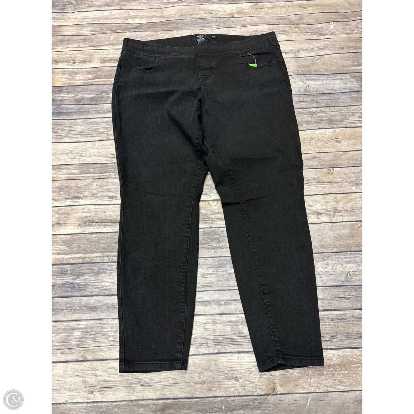 Jeans Skinny By Torrid In Black Denim, Size: 2x