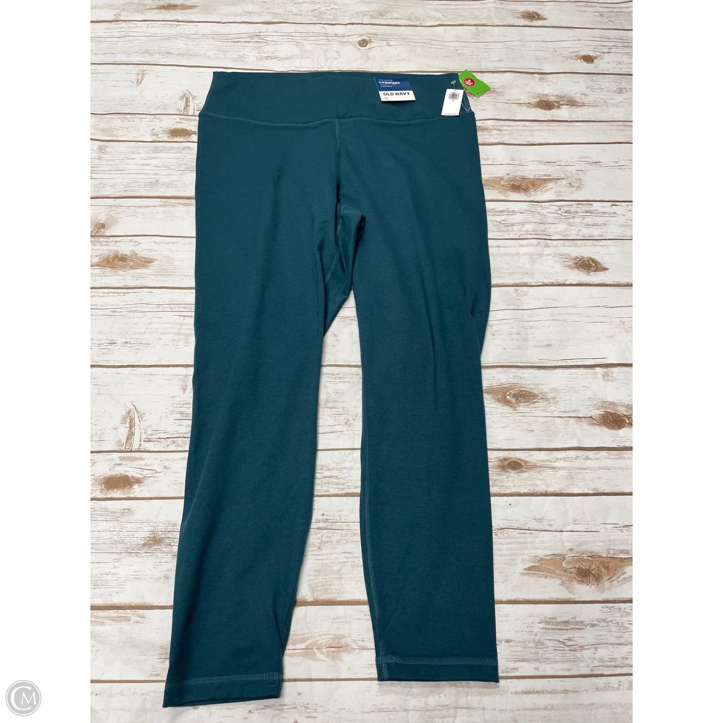 Athletic Leggings By Old Navy In Green, Size: Xl