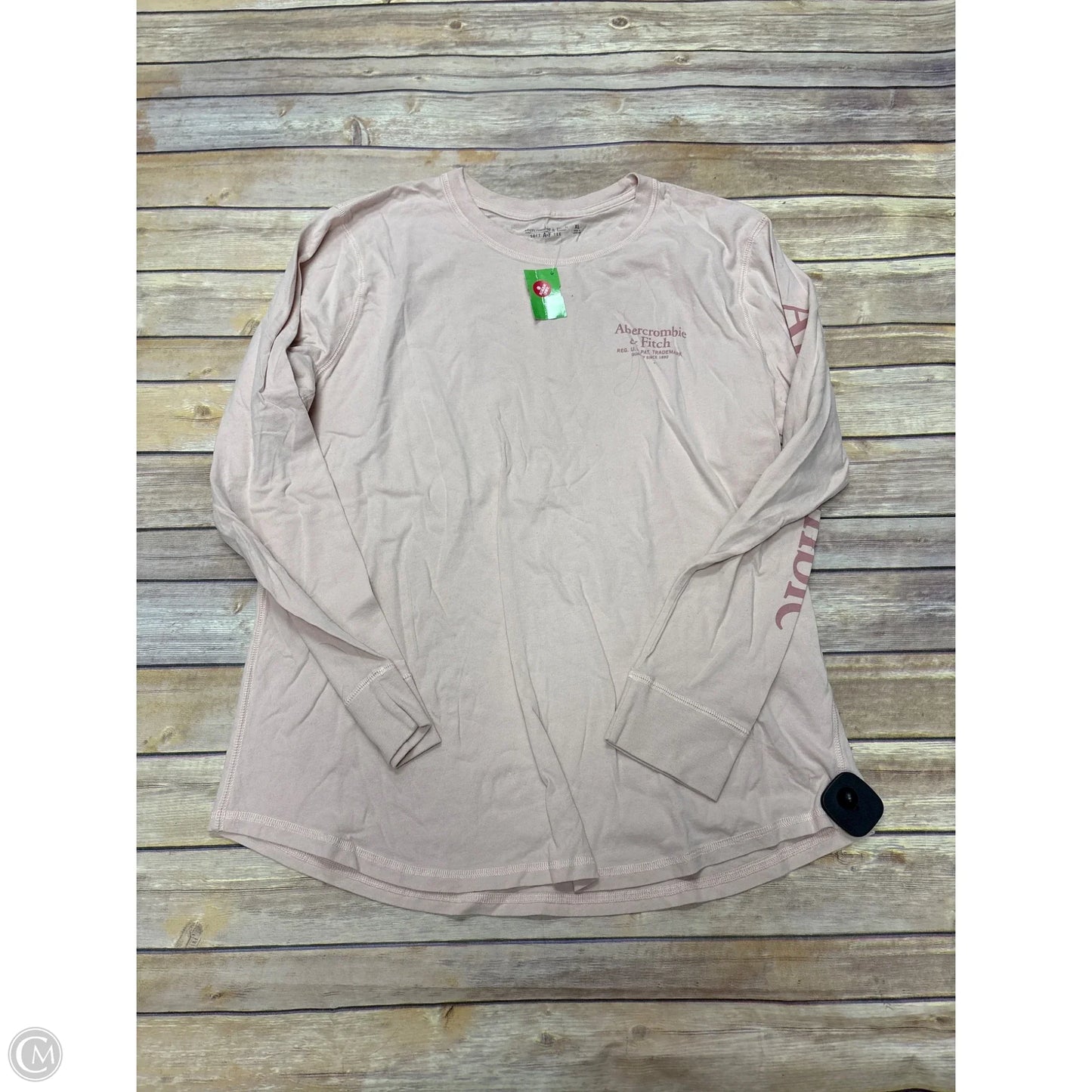 Top Long Sleeve By Abercrombie And Fitch In Pink, Size: Xl
