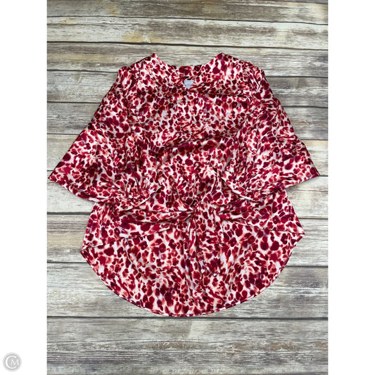 Top Long Sleeve By Chicos In Animal Print, Size: S