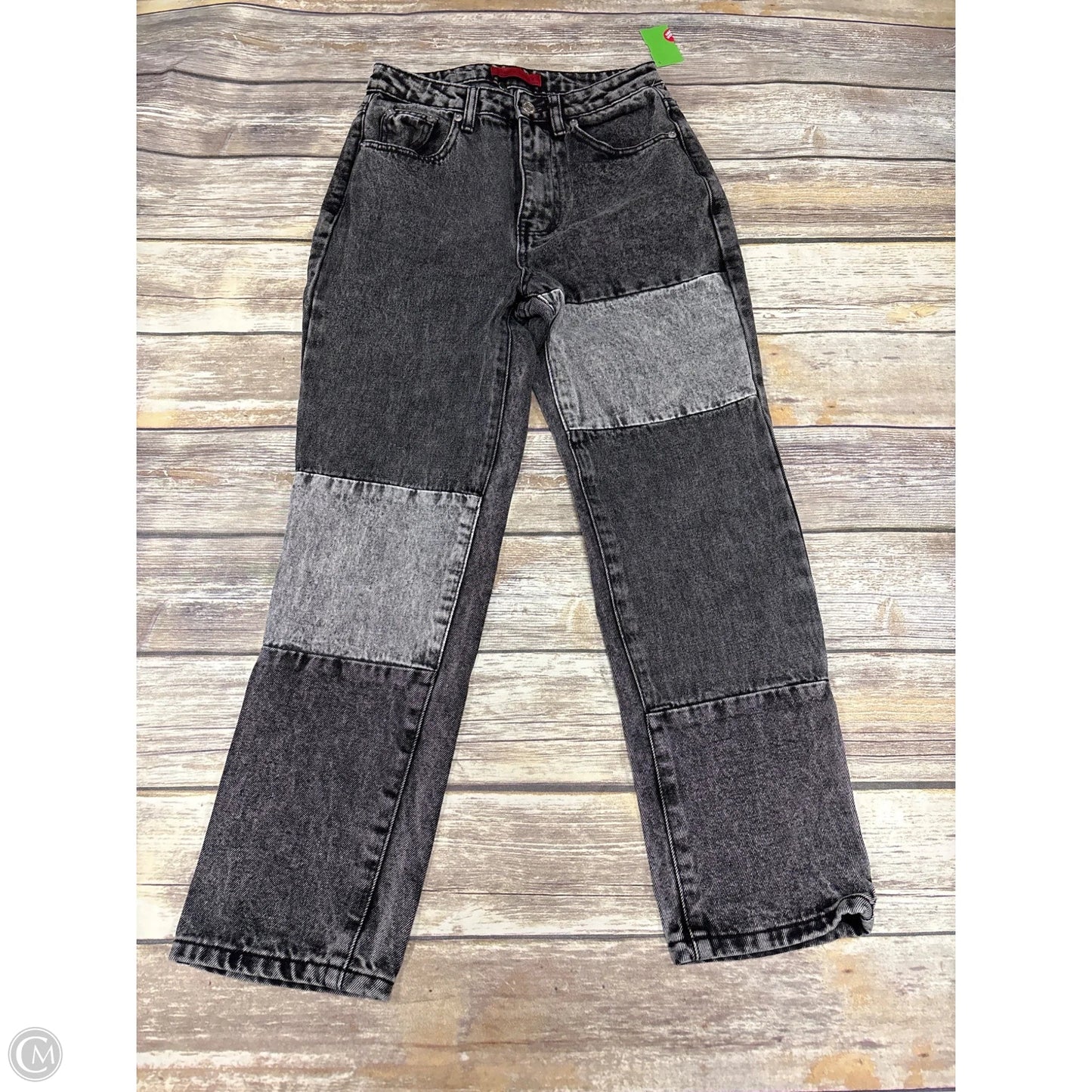 Jeans Straight By Cme In Black Denim, Size: S