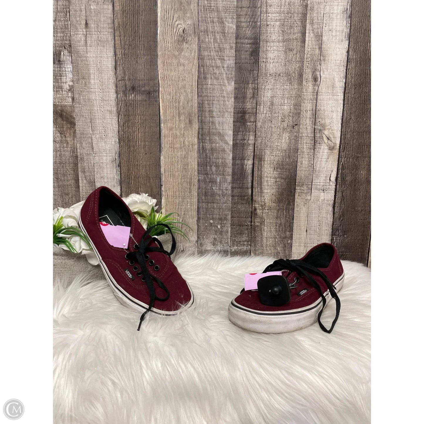 Shoes Sneakers By Vans In Maroon, Size: 8