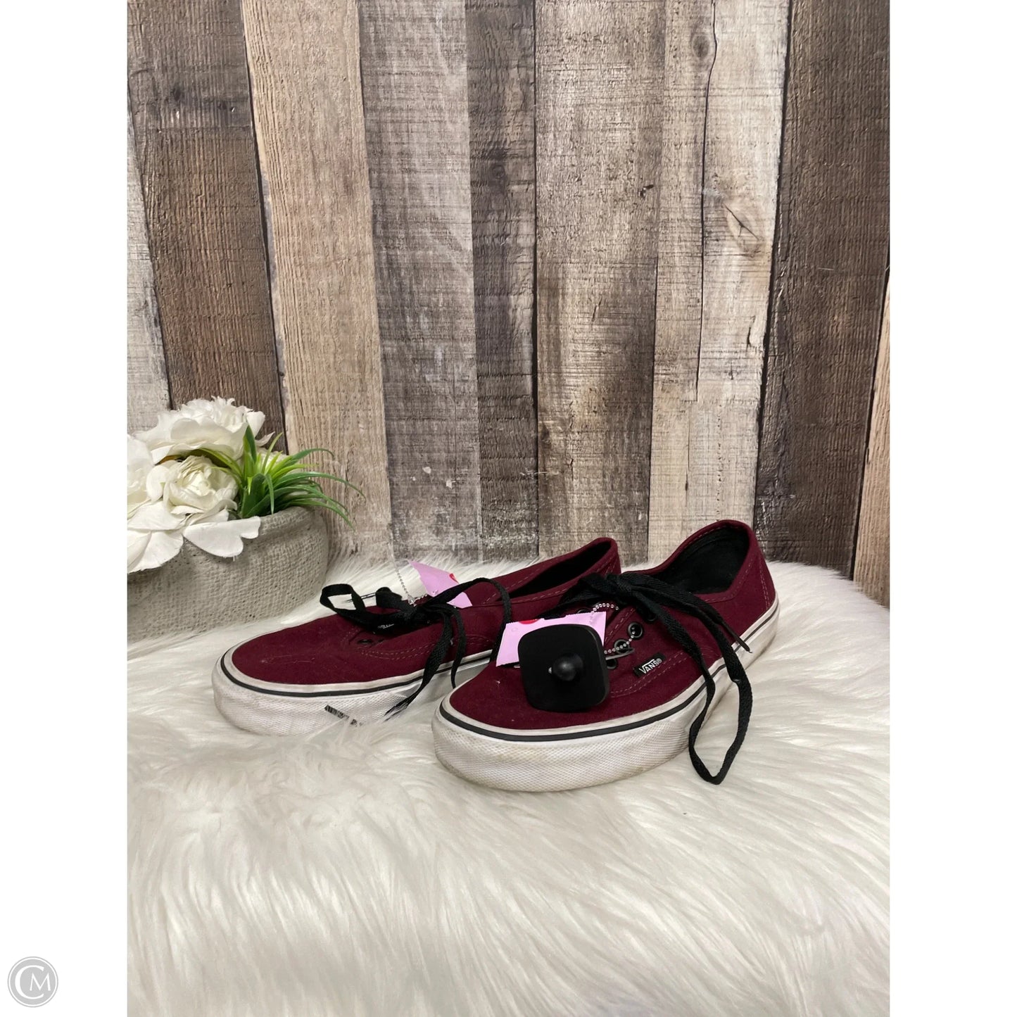 Shoes Sneakers By Vans In Maroon, Size: 8