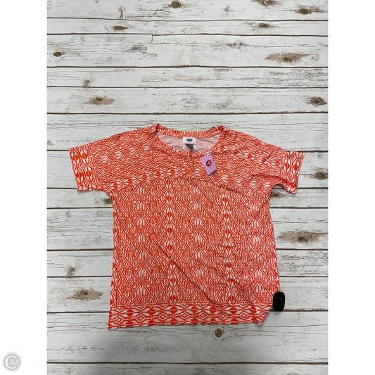 Top Short Sleeve By Old Navy In Orange, Size: S