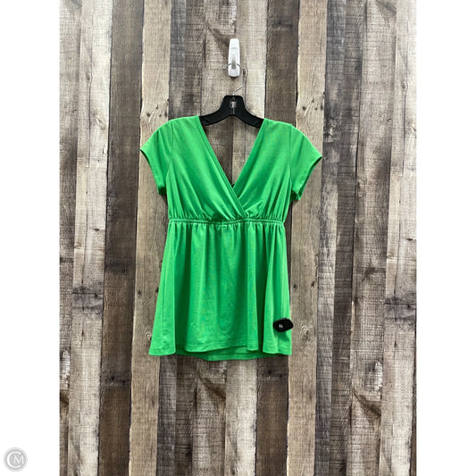 Top Short Sleeve By Cha Cha Vente In Green, Size: S