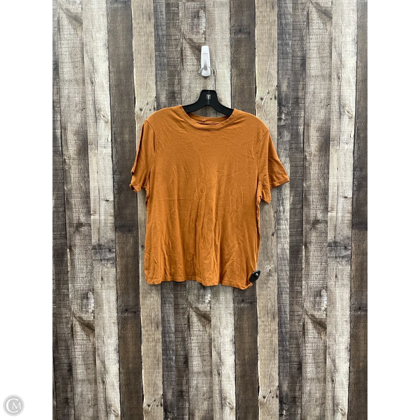 Top Short Sleeve By A New Day In Orange, Size: L