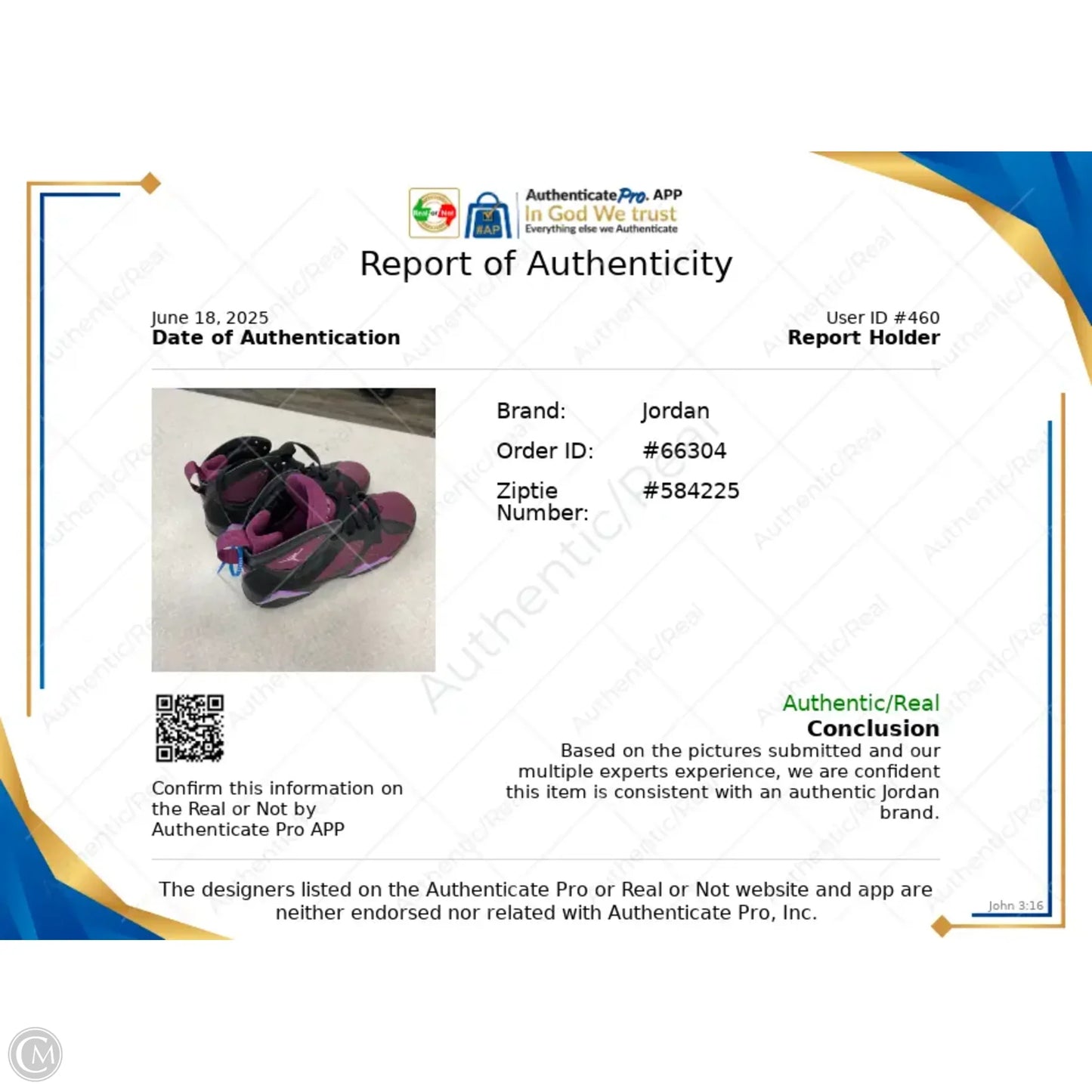 Shoes Luxury Designer By Jordan In Purple, Size: 8.5