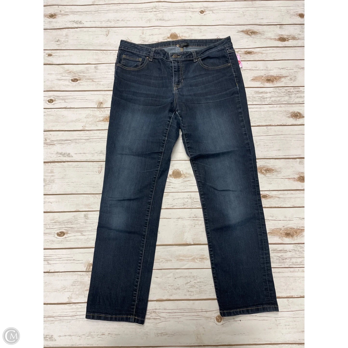 Jeans Skinny By Apt 9 In Blue Denim, Size: 12