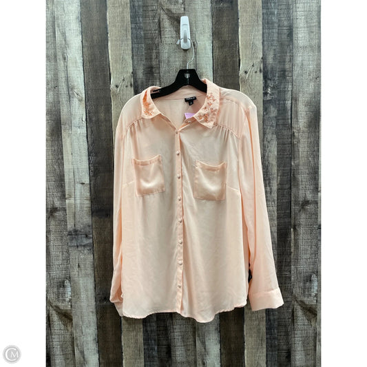 Top Long Sleeve By Torrid In Pink, Size: 2x