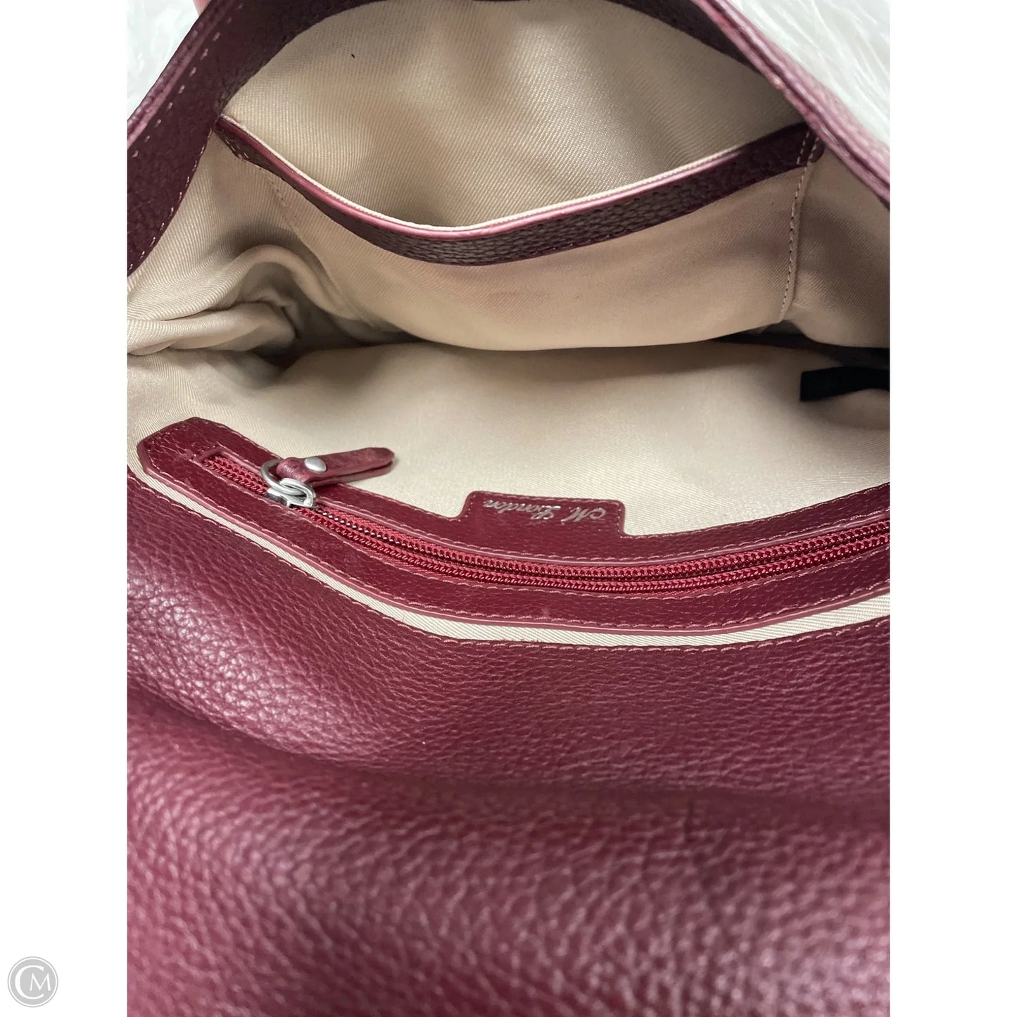 Crossbody Leather By Cme, Size: Medium