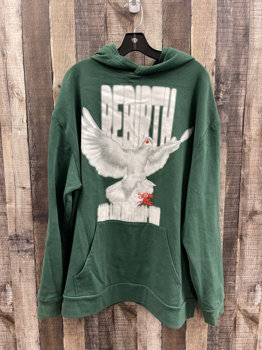 Sweatshirt Hoodie By Cme In Green, Size: Xxl