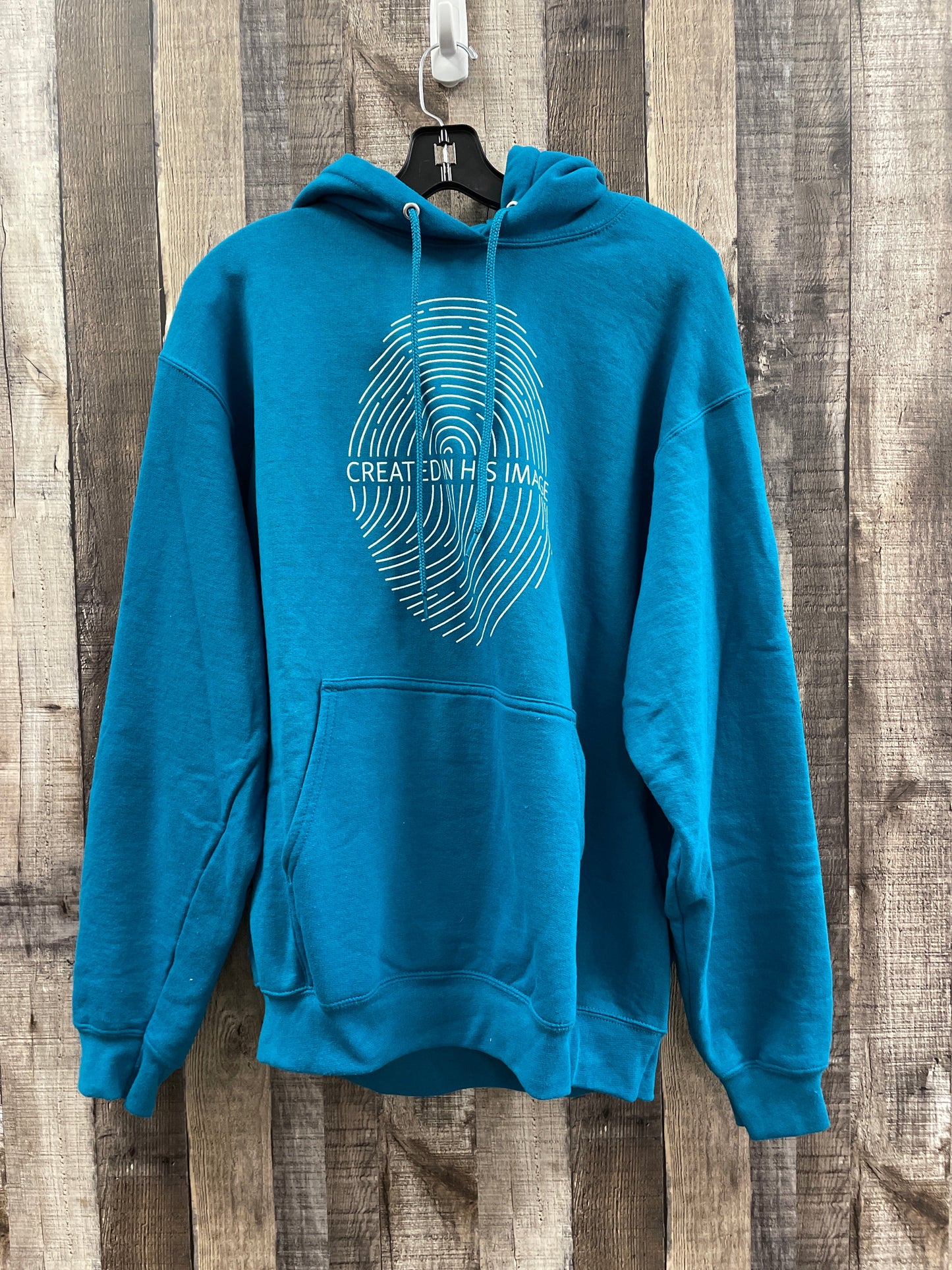 Sweatshirt Hoodie By Cme In Aqua, Size: L