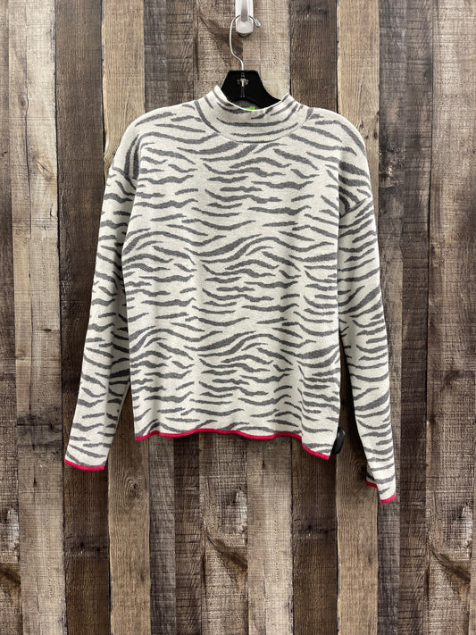 Sweater By Anthropologie In Grey & White, Size: S