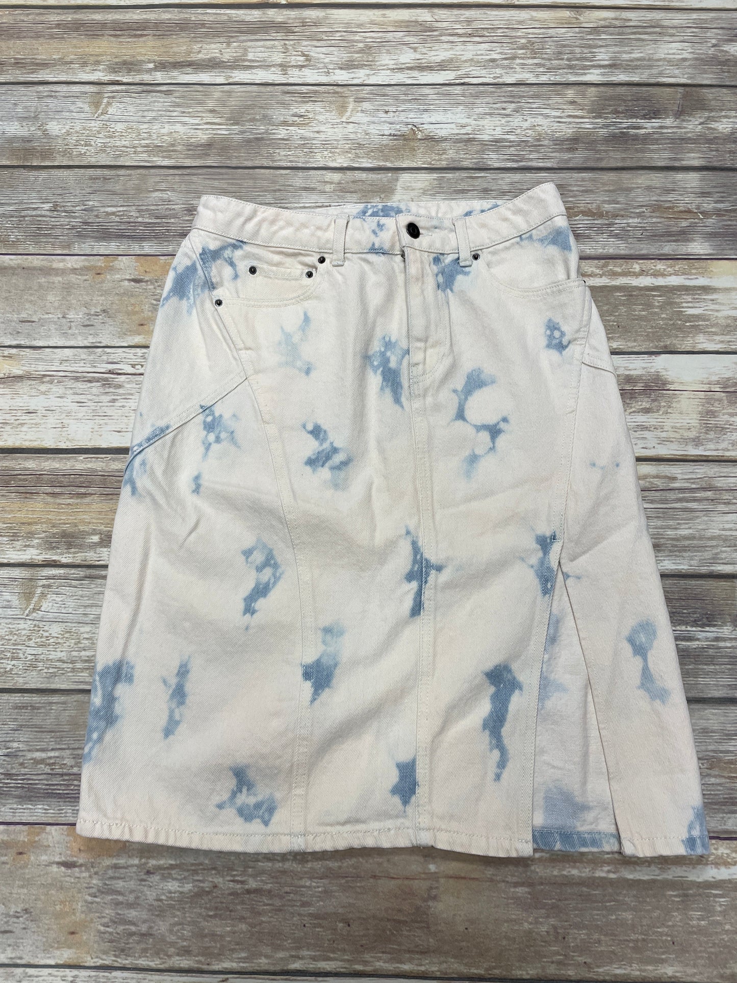 Tie Dye Print Skirt Midi Cme, Size 6