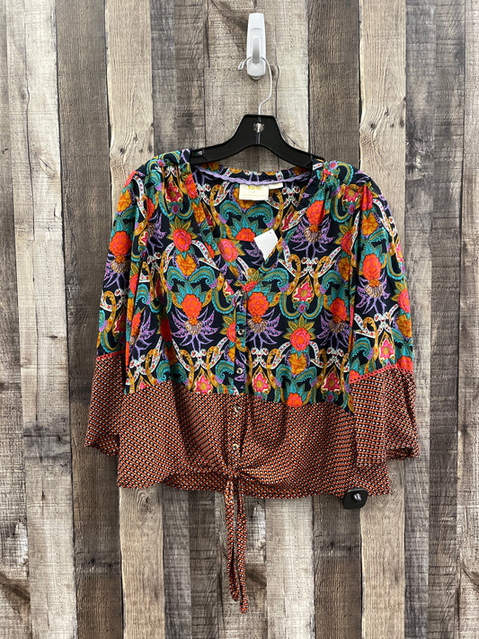 Top Long Sleeve By Maeve In Multi-colored, Size: L