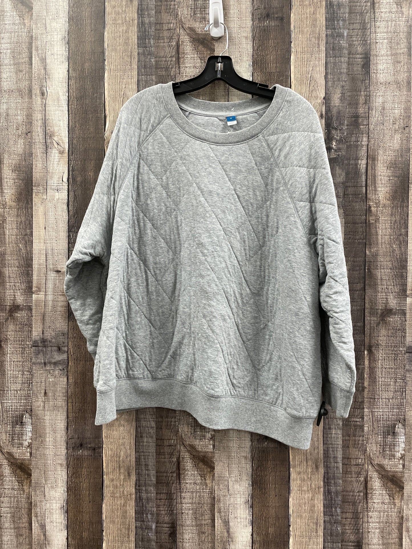 Sweatshirt Crewneck By Old Navy In Grey, Size: 3x