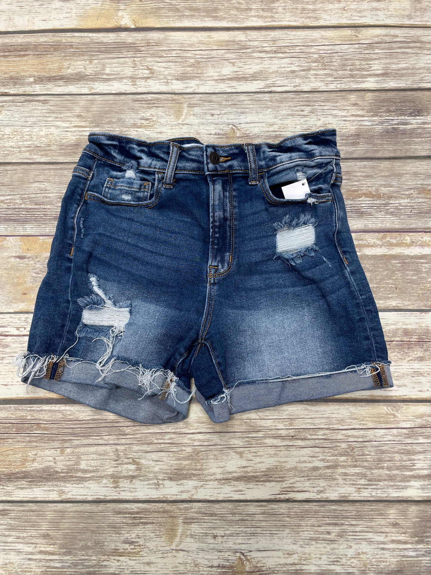 Shorts By Zenana Outfitters In Blue Denim, Size: M