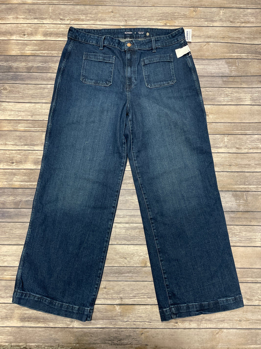 Jeans Wide Leg By Old Navy In Blue Denim, Size: 18