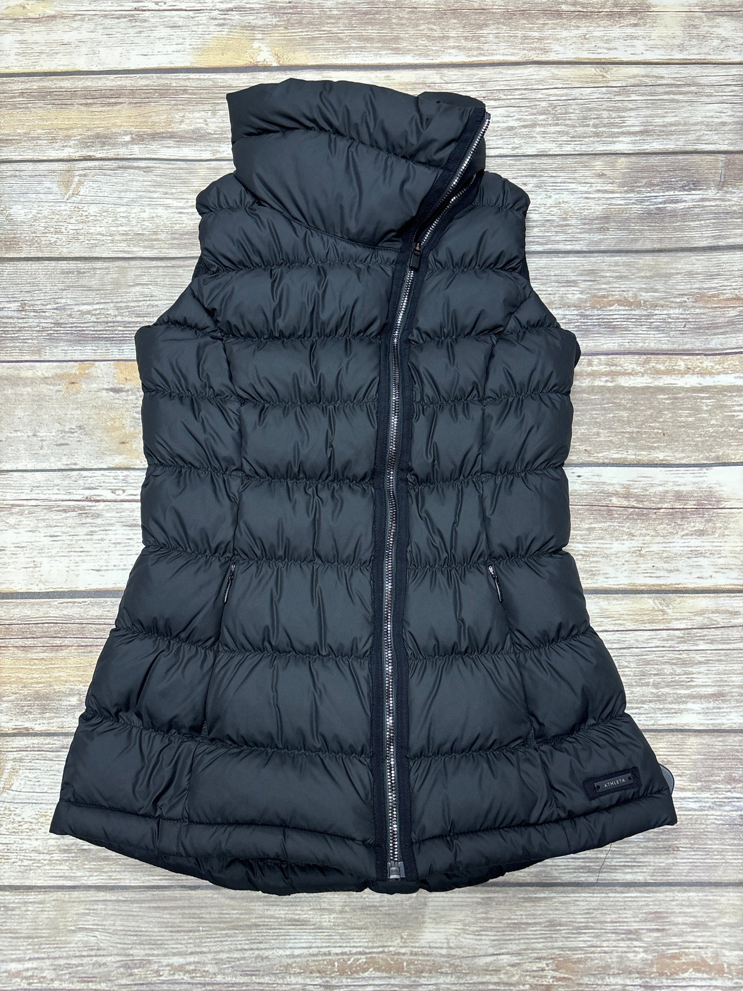 Vest Puffer & Quilted By Athleta In Black, Size: Xxs