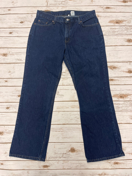 Jeans Boot Cut By Levis In Blue Denim, Size: 16