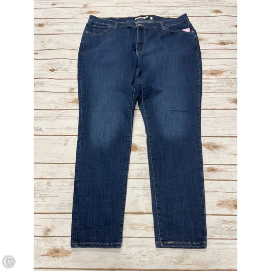 Jeans Skinny By Levis In Blue Denim, Size: 20
