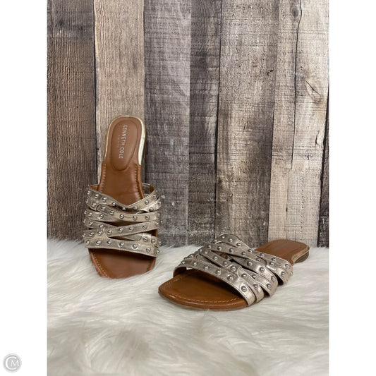 Sandals Flats By Kenneth Cole In Gold, Size: 8.5