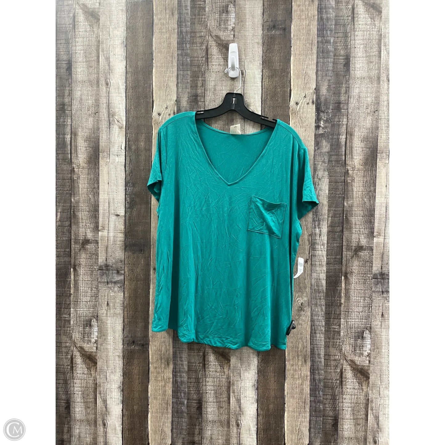Top Short Sleeve By Soma In Green, Size: Xl