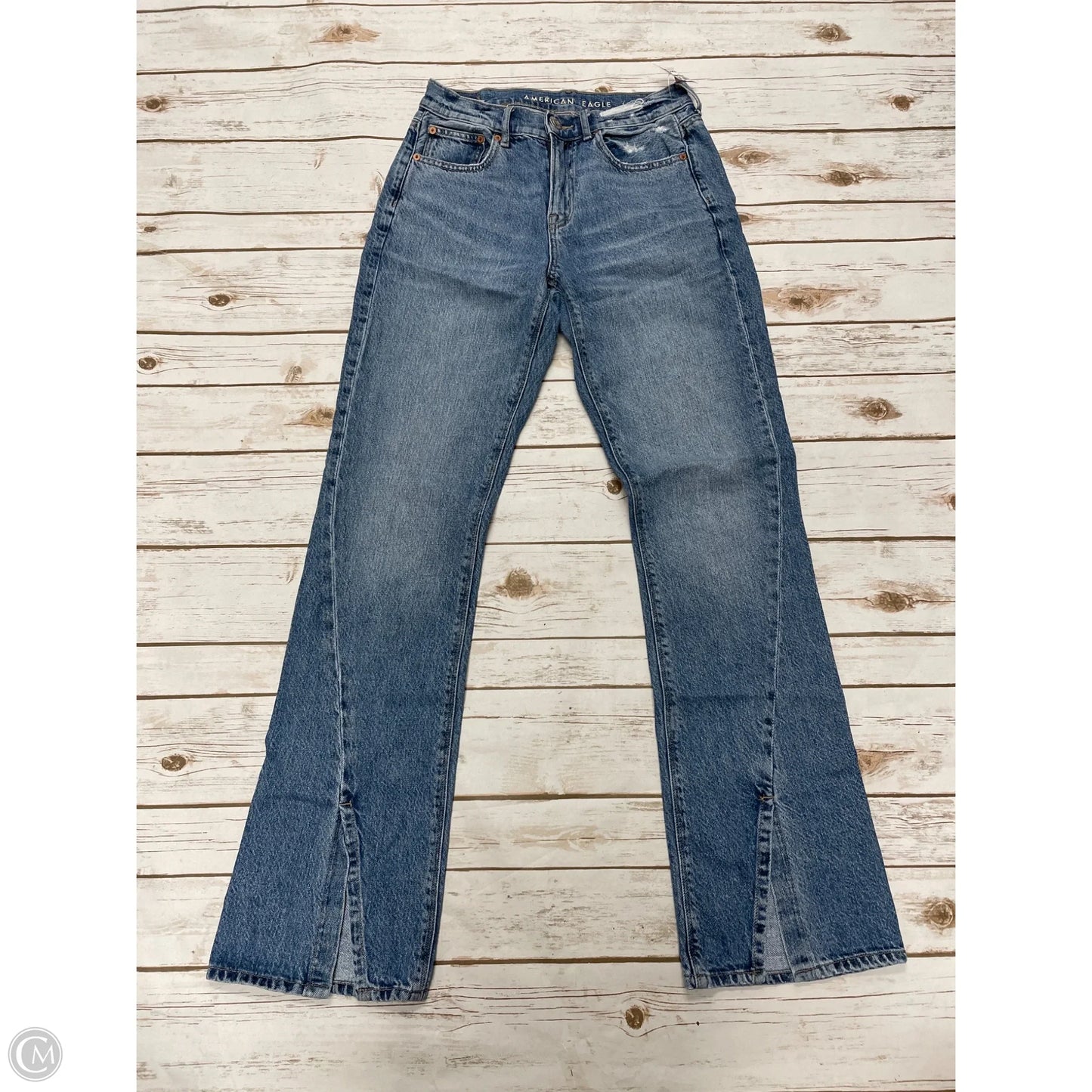 Jeans Boot Cut By American Eagle In Blue Denim, Size: 4l