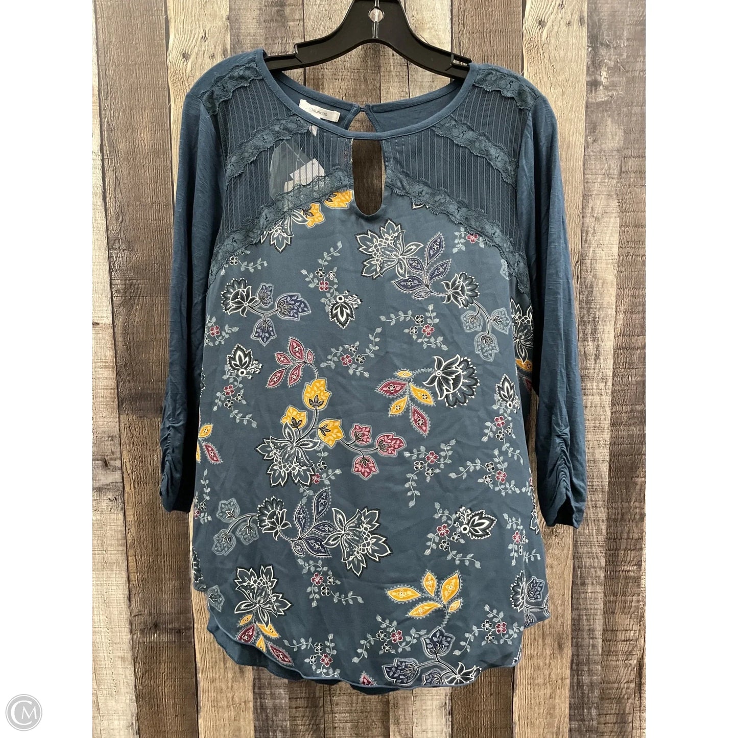 Top 3/4 Sleeve By Maurices In Teal, Size: M