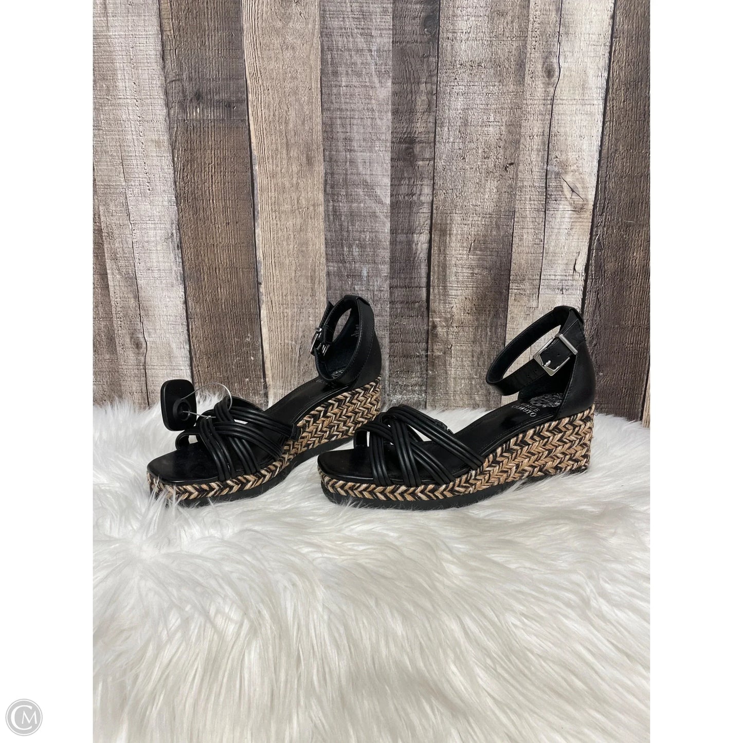 Sandals Heels Wedge By Vince Camuto In Multi-colored, Size: 9