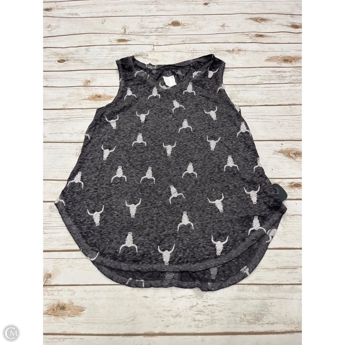 Top Sleeveless By Zoe And Liv In Grey, Size: Xl